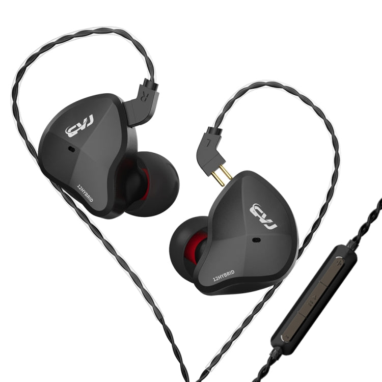 Écouteurs intra-auriculaires dynamiques filaires Hi-Fi CVJ-CSN à double circuit magnétique, avec ou sans micro